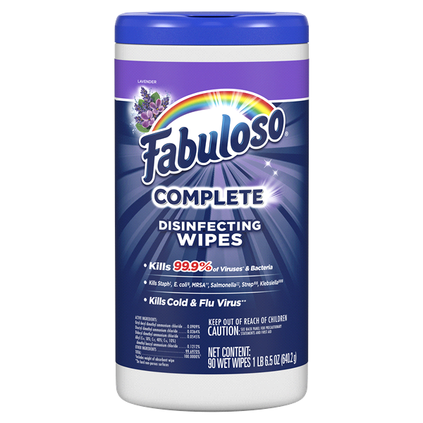 slide 1 of 1, Fabuloso Lavender Disinfecting Wipes, 90 ct