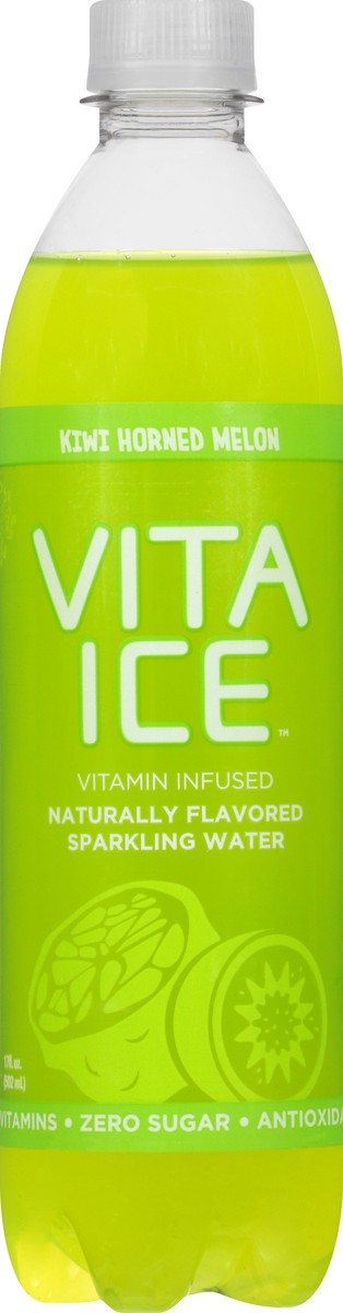 slide 12 of 13, Vita Ice Vitamin Infused Kiwi Horned Melon Sparkling Water 17 oz, 17 oz