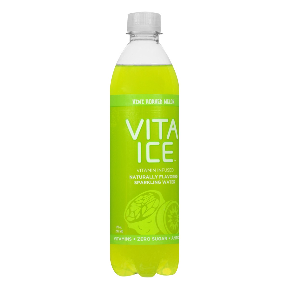 slide 5 of 13, Vita Ice Vitamin Infused Kiwi Horned Melon Sparkling Water 17 oz, 17 oz