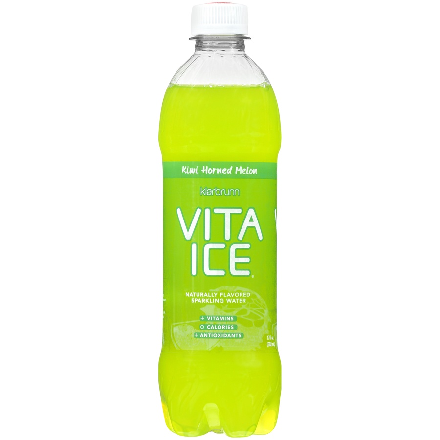 Klarbrunn Vita Ice Kiwi Horned Melon Sparkling Water 17 Fl. Oz. Bottle