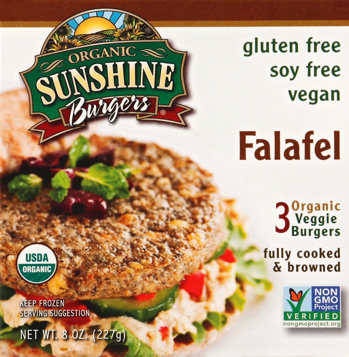 slide 3 of 4, Sunshine Burger Veggie Burgers 3 ea, 3 ct