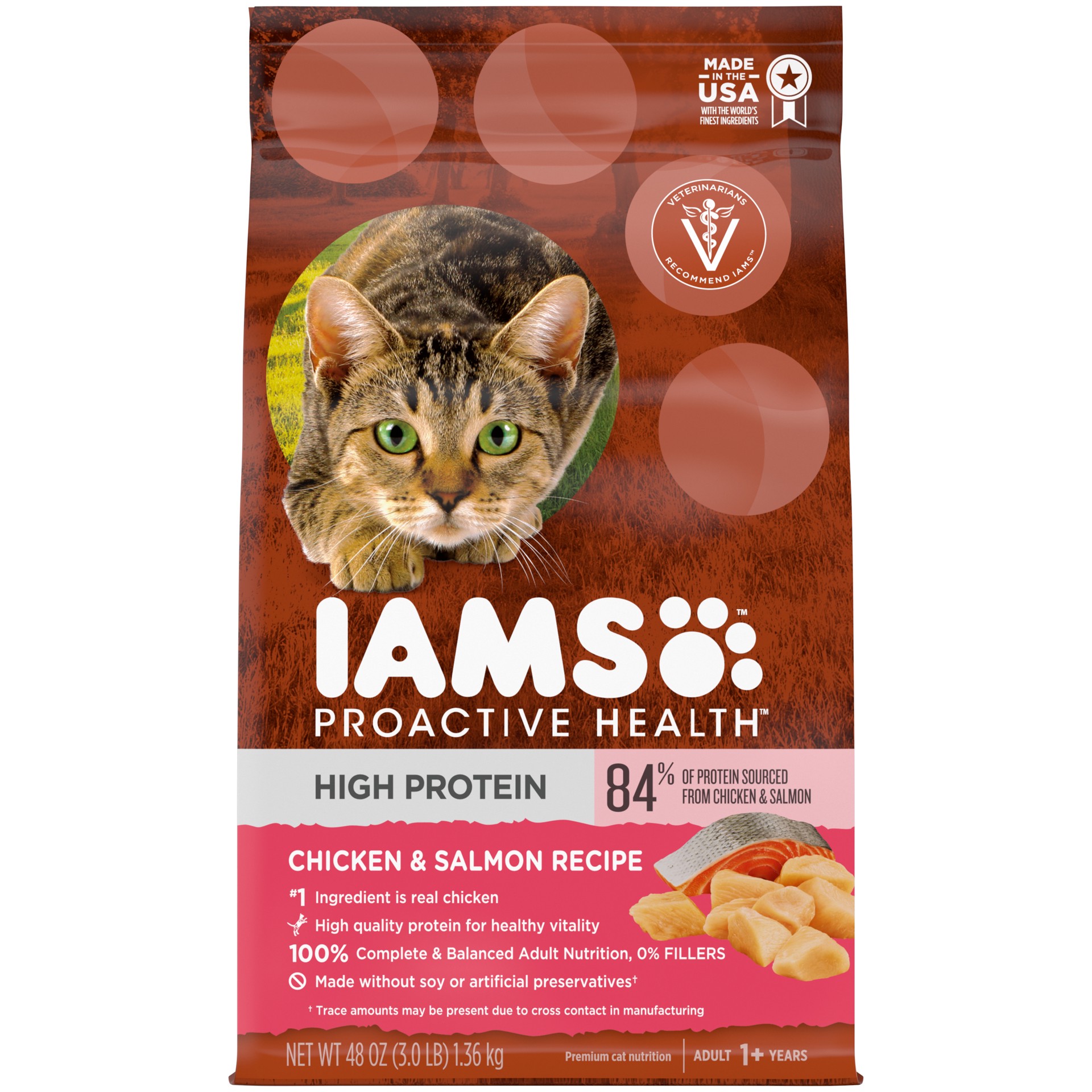 slide 1 of 7, IAMS Cat Food 3 lb, 3 lb