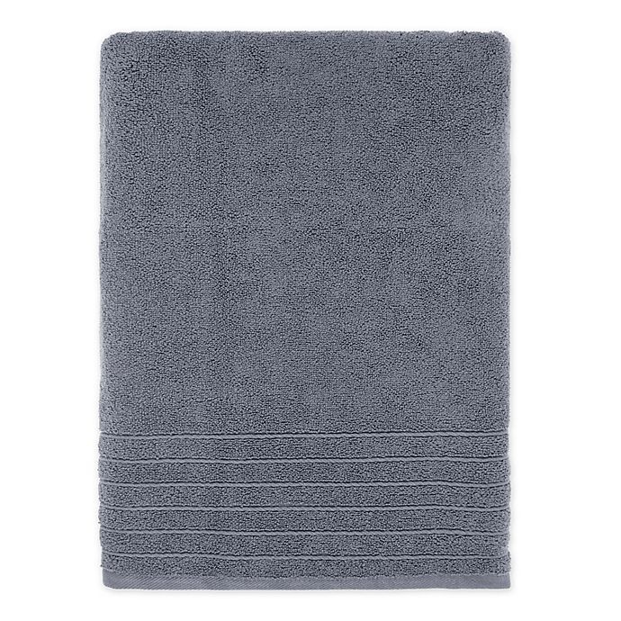 slide 1 of 1, Brookstone SuperStretch Bath Sheet - Charcoal, 1 ct
