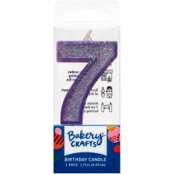 DecoPac Seven Birthday Candle Cake Decoration - Purple