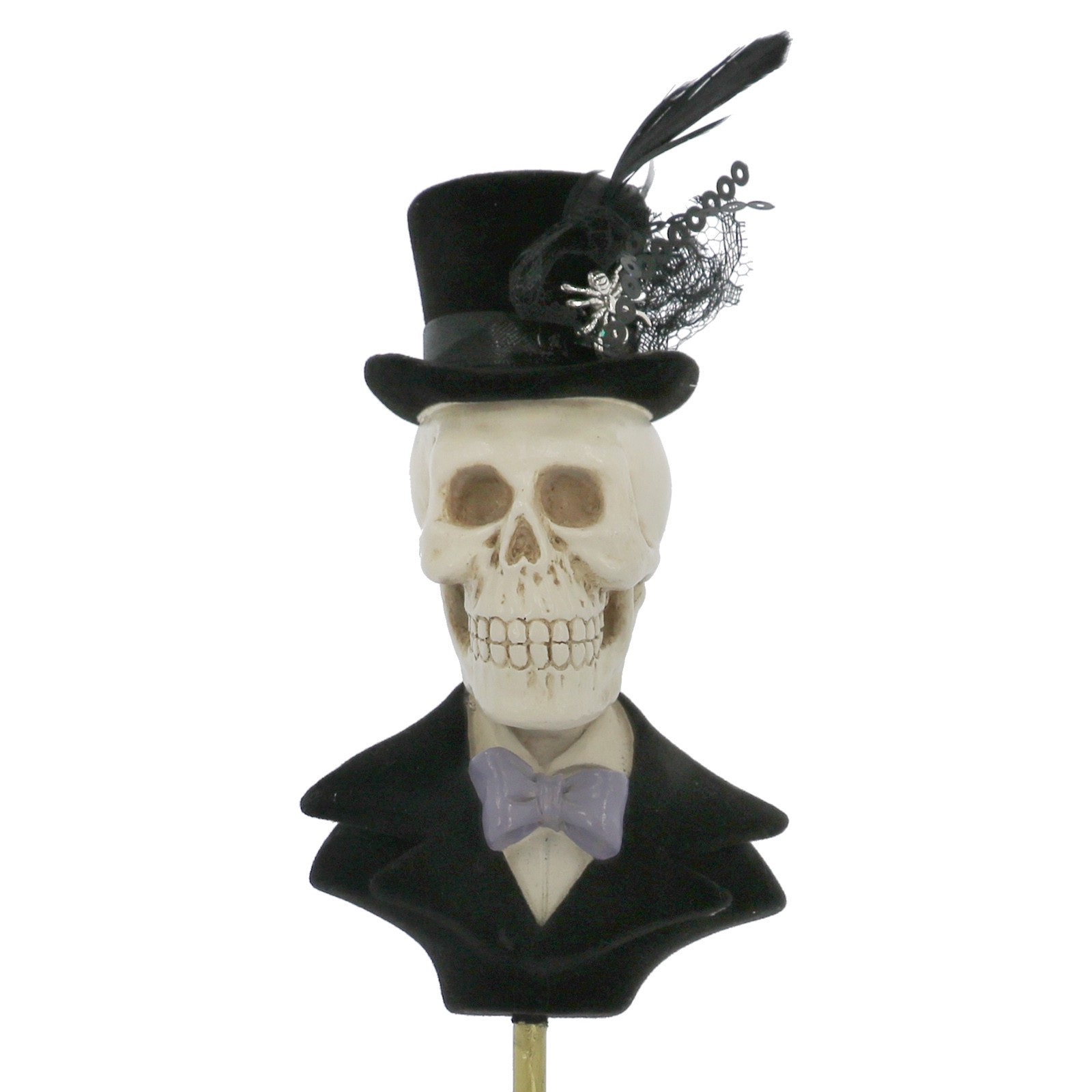 slide 3 of 4, 12" Skeleton Bust In Tuxedo By Ashland, 3.59 in x 3.23 in x 12 in