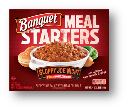 slide 1 of 1, Banquet Meal Starters Sloppy Joe Night, 24 oz