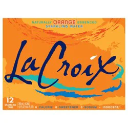 La Croix Orange Sparkling Water 12 Pack 12 oz