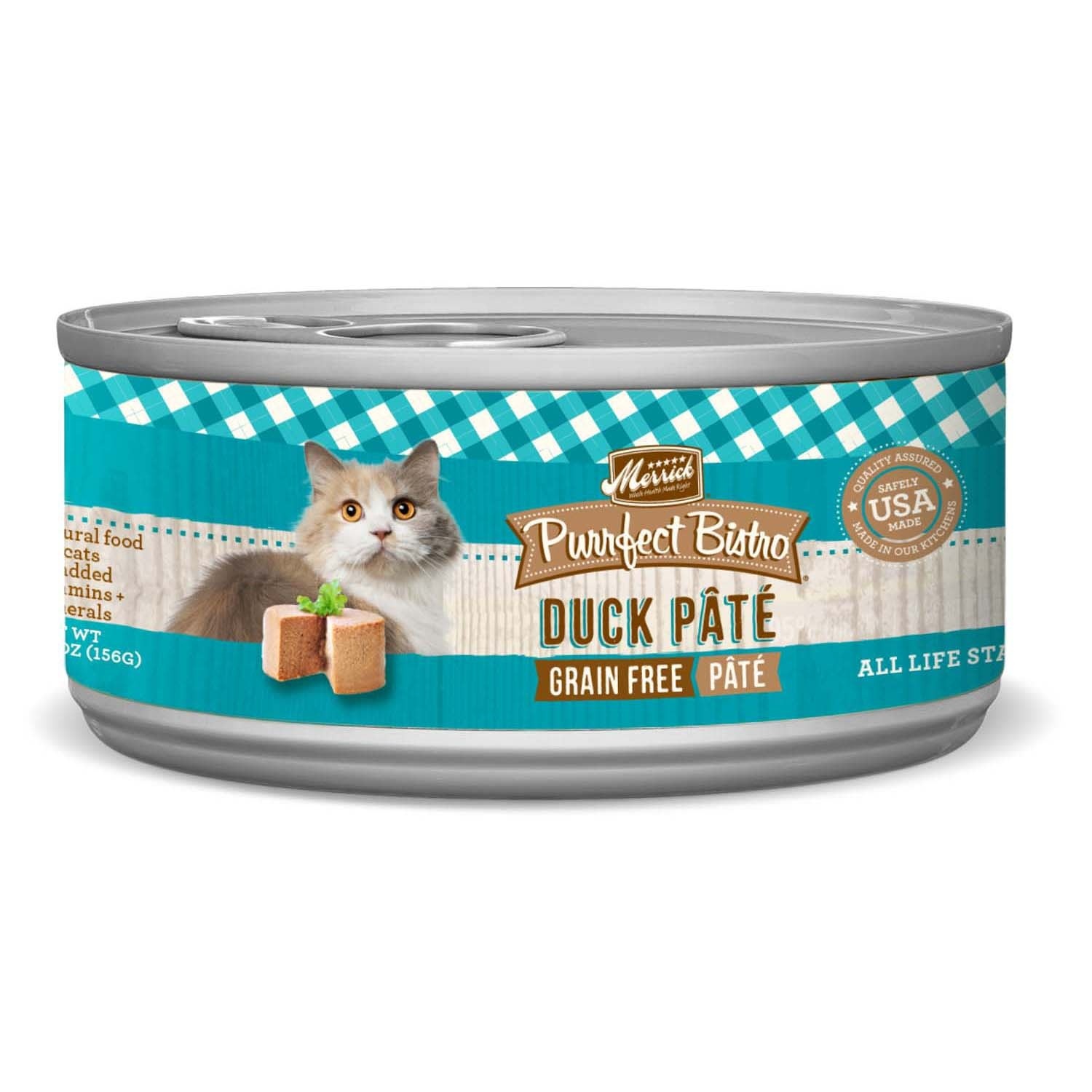 slide 1 of 1, Merrick Purrfect Bistro Grain Free Duck Pate Canned Cat Food, 5.5 oz