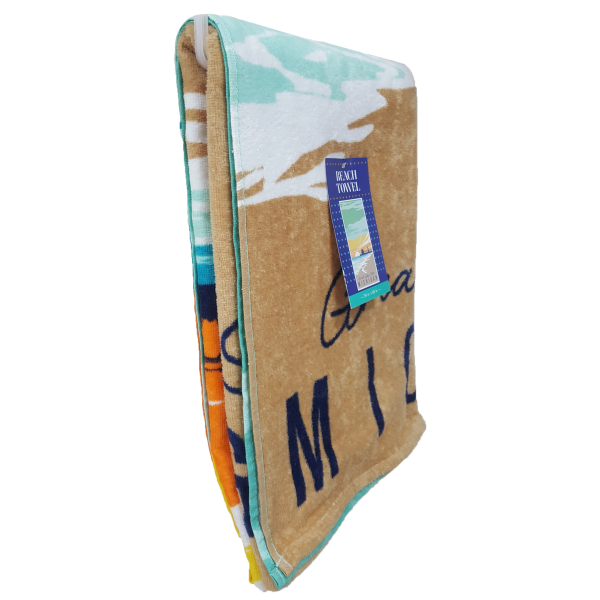 slide 3 of 29, Meijer Corporate Seasonal MCS Grand Haven Printed Beach Towel, 34 in x 68 in