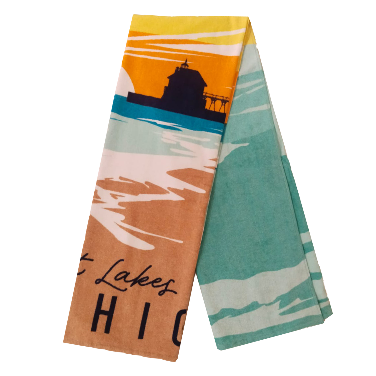 slide 18 of 29, Meijer Corporate Seasonal MCS Grand Haven Printed Beach Towel, 34 in x 68 in