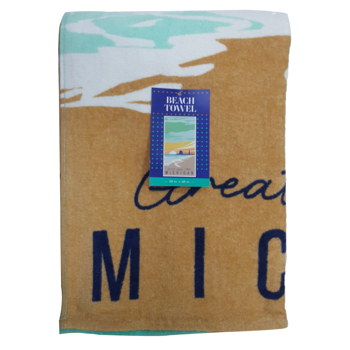 slide 25 of 29, Meijer Corporate Seasonal MCS Grand Haven Printed Beach Towel, 34 in x 68 in