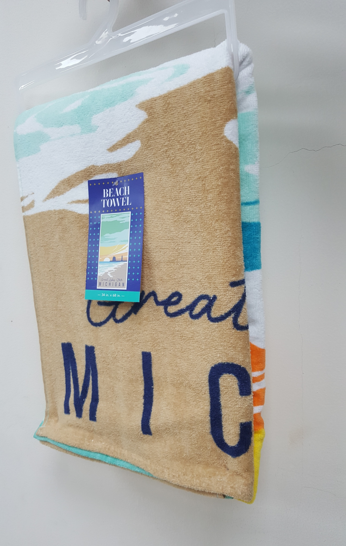 slide 19 of 29, Meijer Corporate Seasonal MCS Grand Haven Printed Beach Towel, 34 in x 68 in