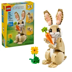 LEGO Creator 3 in 1 Cute Bunny Building Toy Set 31162