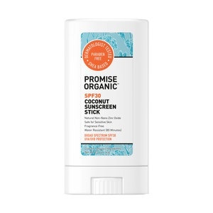 slide 1 of 1, Promise Organic Spf 30 Coconut Sunscreen Stick, 0.5 oz