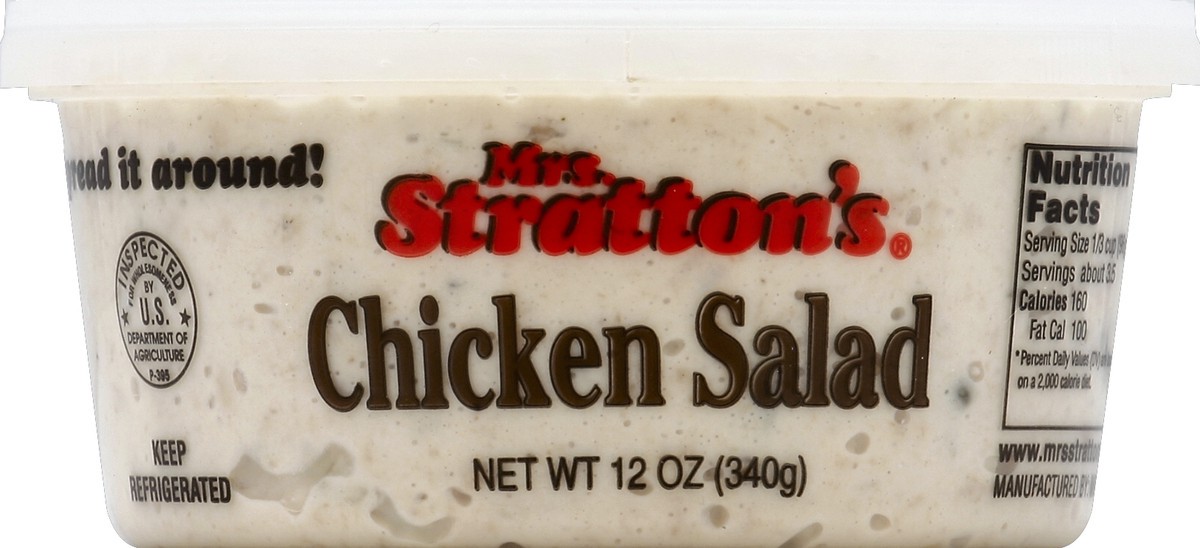 slide 3 of 3, Mrs. Stratton's Chicken Salad, 12 oz