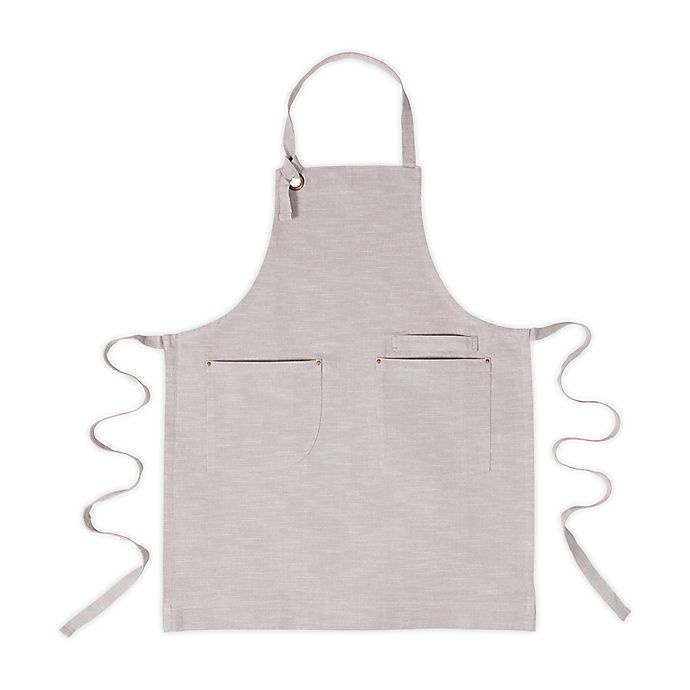 slide 1 of 2, Artisanal Kitchen Supply Chambray Apron - Grey, 1 ct