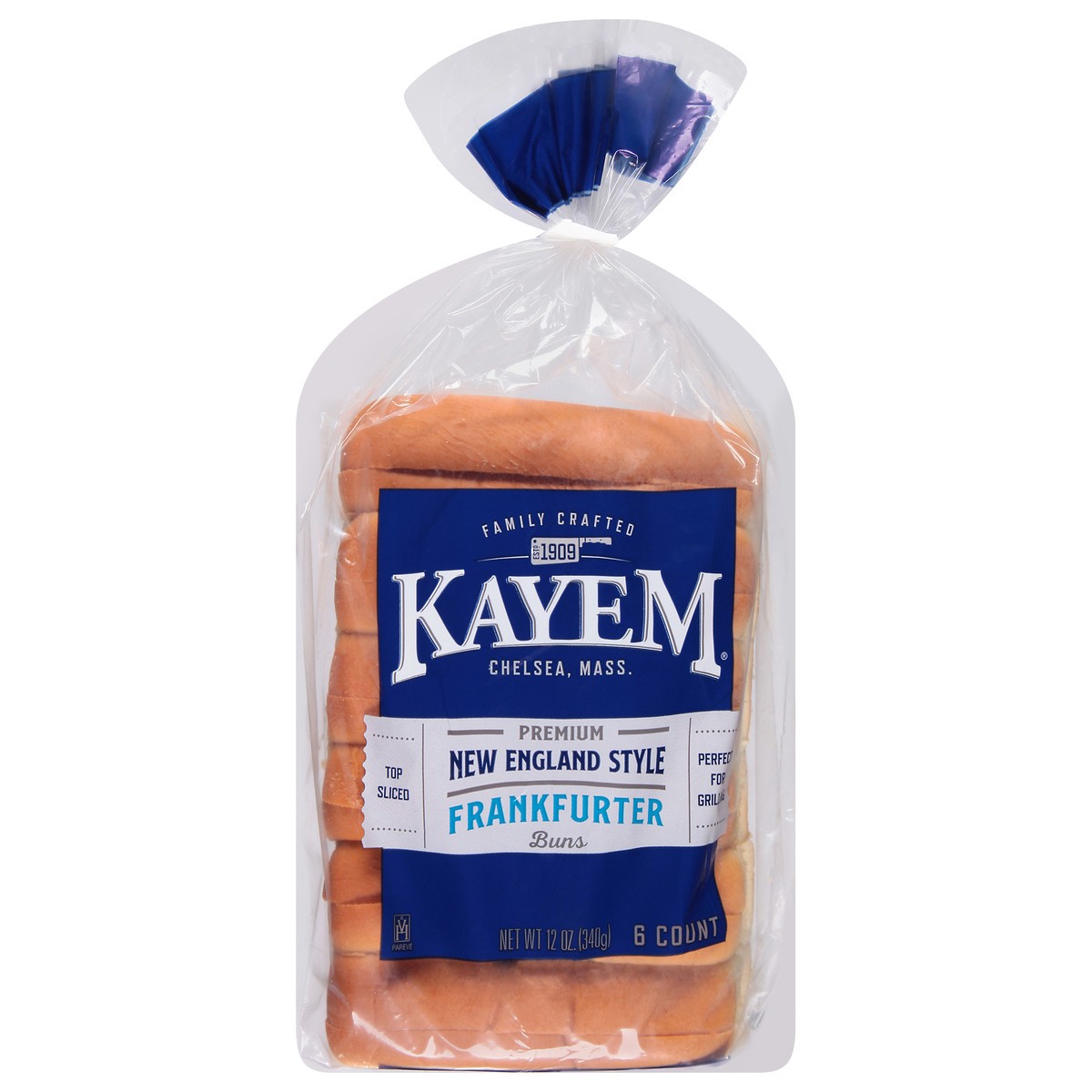 slide 1 of 11, Kayem Premium Hot Dog Buns, 6 ct