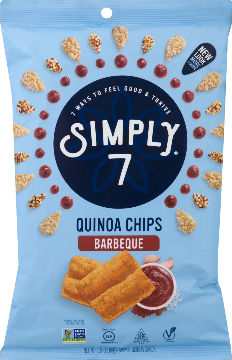 slide 6 of 9, Simply7 Barbeque Quinoa Chips 3.5 oz, 3.5 oz