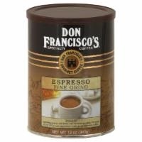 slide 1 of 1, Don Francisco's Espresso Bold Ground Coffee, 12 oz