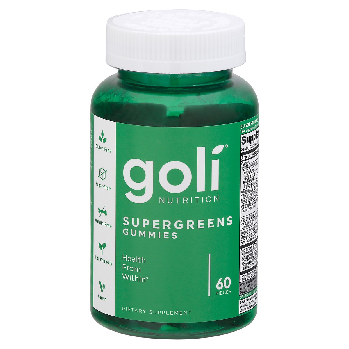 slide 4 of 13, Goli Supergreens Gummies, 60 ct