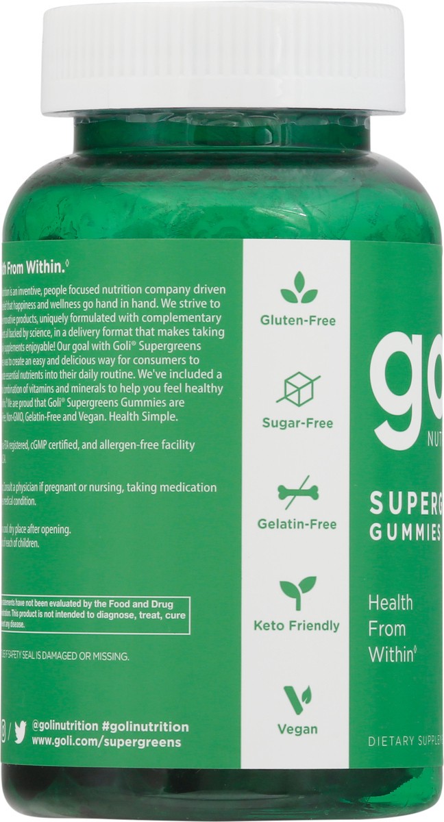 slide 7 of 13, Goli Supergreens Gummies, 60 ct