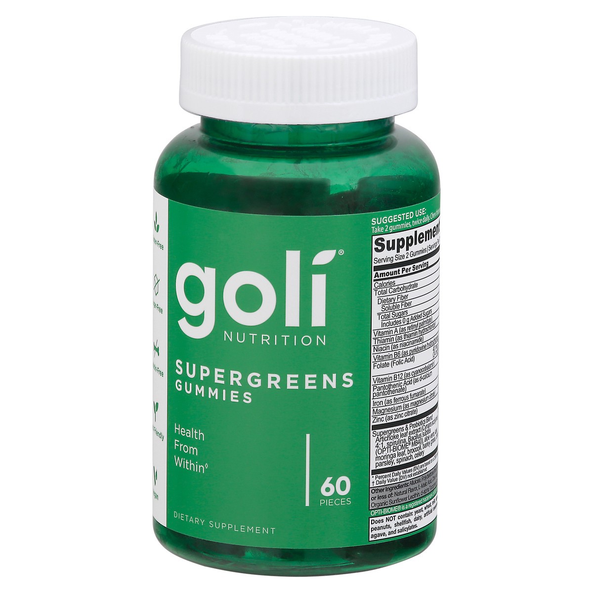 slide 8 of 13, Goli Supergreens Gummies, 60 ct