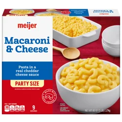 Meijer Frozen Mac & Cheese Party Size, 80 Oz