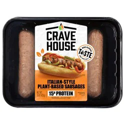Crave House Plant-Based Italian Style Sausages - 5 ct Refrigerated