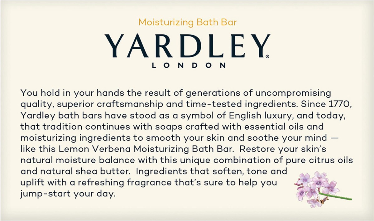 slide 5 of 9, Yardley Lemon Verbena Bath Bars, 2 ct; 4.25 oz