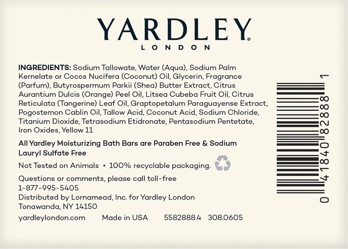 slide 6 of 9, Yardley Lemon Verbena Bath Bars, 2 ct; 4.25 oz
