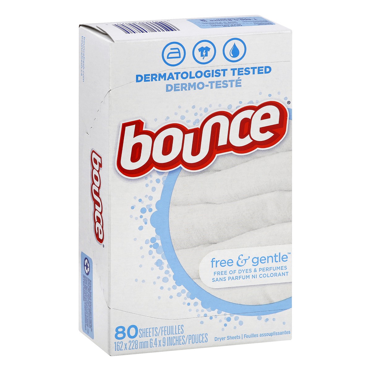 slide 2 of 9, Bounce Free & Gentle Dryer Sheets, 80 ct