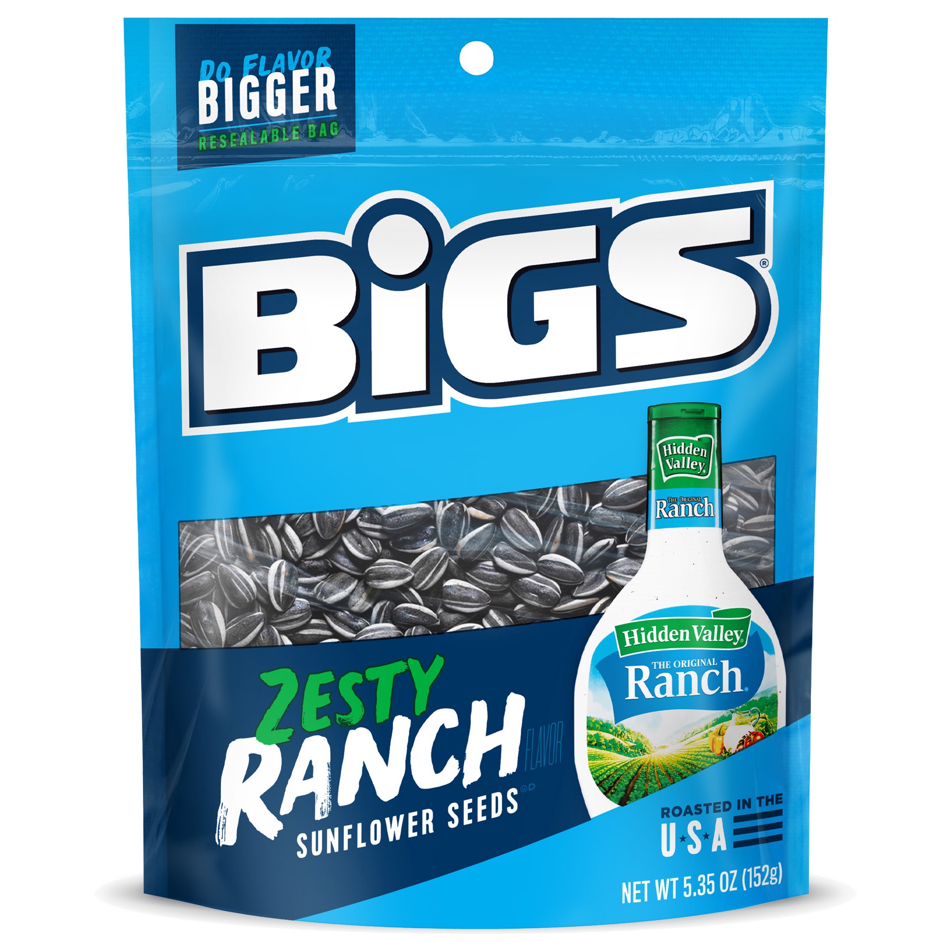 slide 1 of 8, Bigs Zesty Ranch Flavor Sunflower Seeds 5.35 oz, 5.35 oz