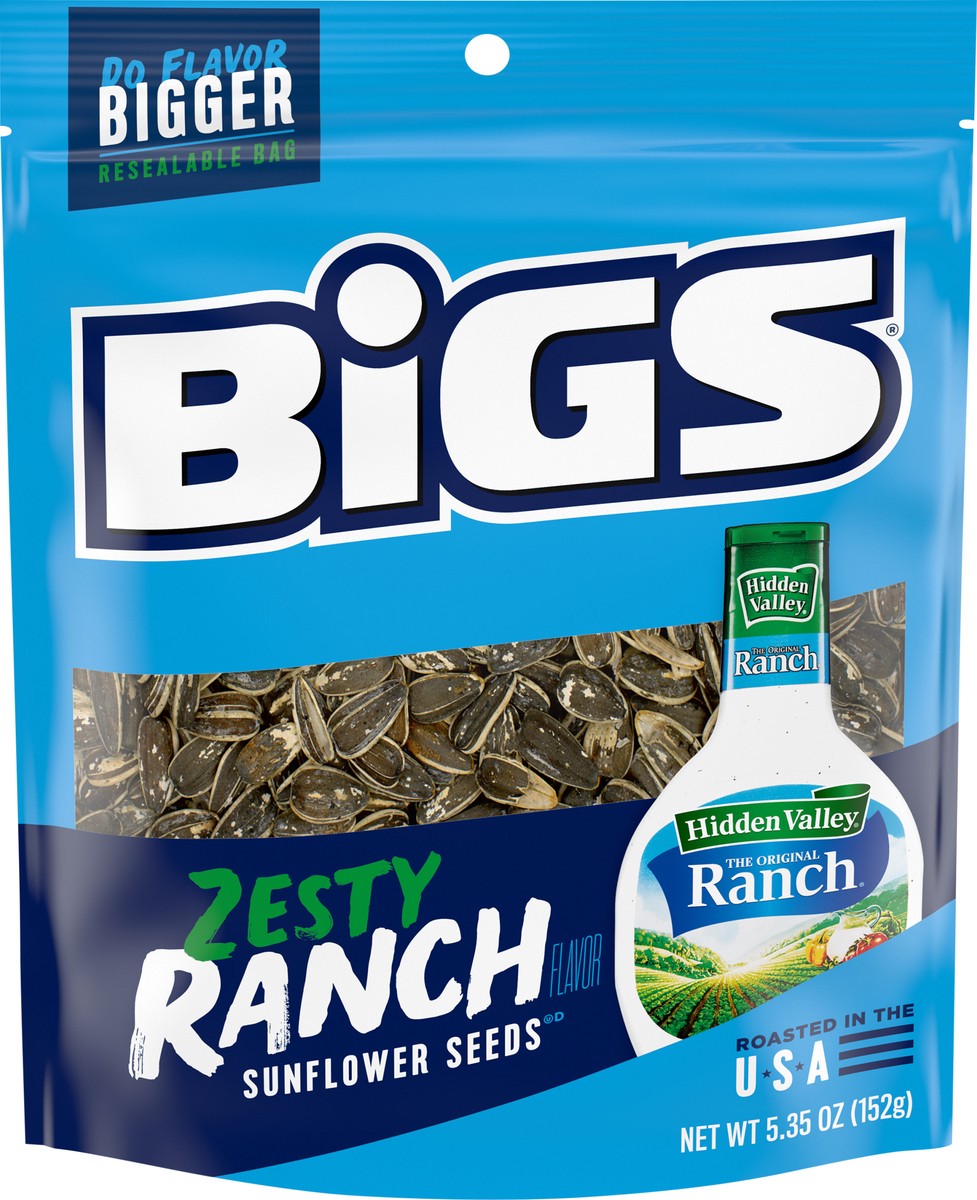 slide 3 of 8, BIGS Zesty Ranch Flavor Sunflower Seeds 5.35 oz, 5.35 oz