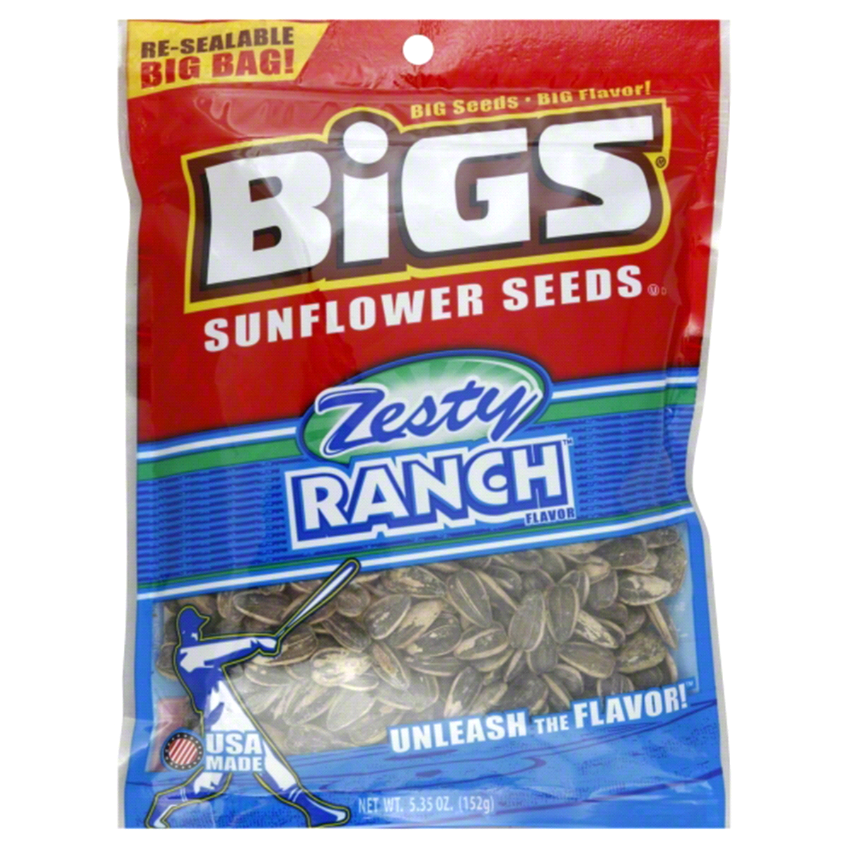 slide 1 of 1, BIGS Hidden Valley Ranch Sunflower Seeds, 5.35 oz