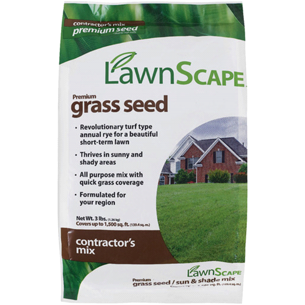 slide 1 of 1, LawnScape Premium Grass Seed, Contractor's Mix, 3 lb