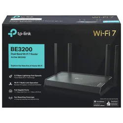 TP LINK Tp-Link Be3200 Wi-Fi Range Extender (Re3200be) | 3.2 Gbps Dual-Band Wi-Fi 7 | Easymesh Compatible | Whole Home Coverage | Multi-Link Operation | Smart Roaming