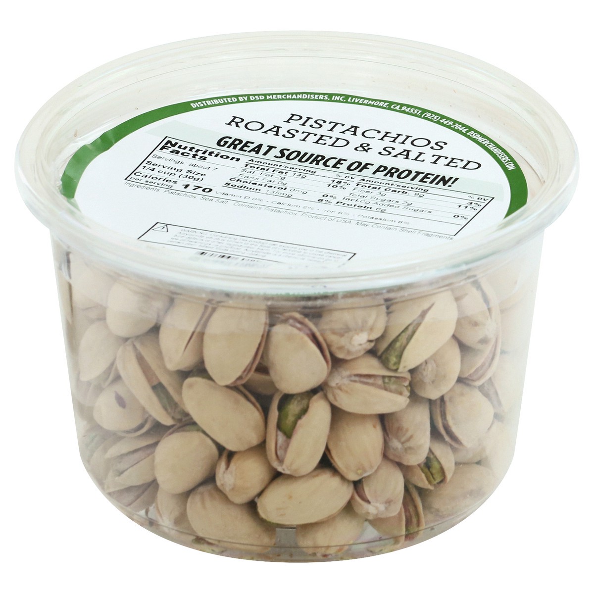 slide 5 of 12, DSD Merchandisers Roasted & Salted Pistachios 8 oz, 