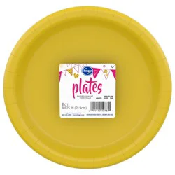 Kroger Party Plates - Neon Yellow