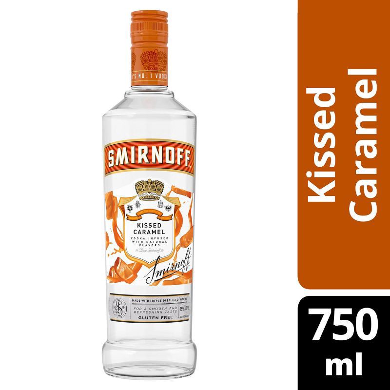 slide 1 of 11, Smirnoff Kissed Caramel Flavored Vodka - 750ml Bottle, 750 ml