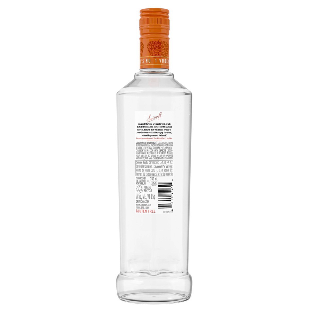slide 10 of 11, Smirnoff Kissed Caramel Flavored Vodka - 750ml Bottle, 750 ml