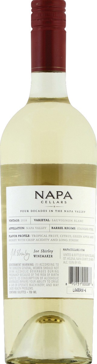 slide 3 of 7, Napa Cellars Sauvignon Blanc White Wine,  750 ml Bottle, 750 ml