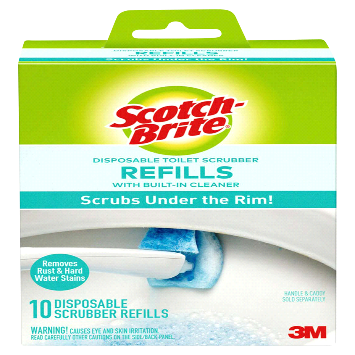 slide 1 of 5, Scotch-Brite Toilet Bowl Cleaner's Disposable Toilet Scrubber Refills, 10 ct