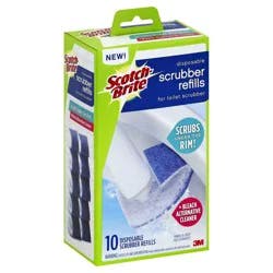Scotch-Brite Refills Disposable Toilet Scrubber - 10 ea