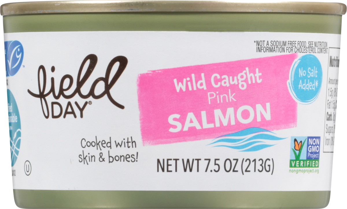 slide 6 of 14, Field Day Pink Wild Caught Salmon 7.5 oz, 7.5 oz