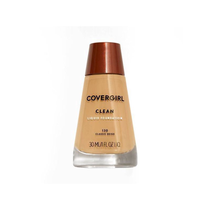 slide 1 of 4, Covergirl Clean Liquid Foundation Classic Beige, 130 ct