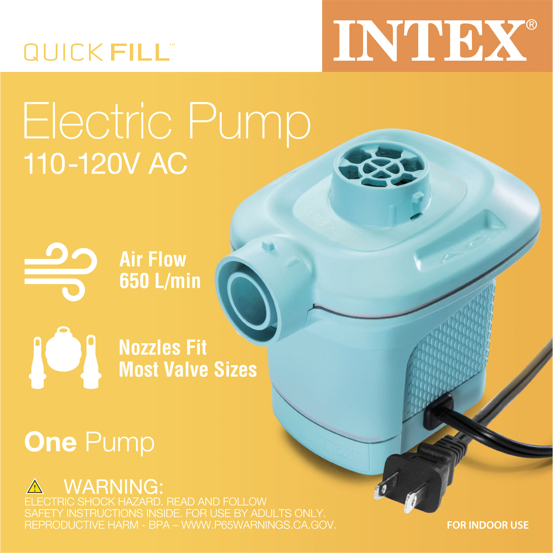 slide 5 of 5, Intex Quick-Fill AC Electric Pump, 1 ct