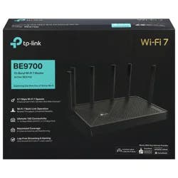 TP LINK Tp-Link Archer Be9700 | Tri-Band Wi-Fi 7 Router | Includes Latest 6ghz Wi-Fi Band | New Wi-Fi 7 Features | 10g Connectivity | Works With Amazon Alexa