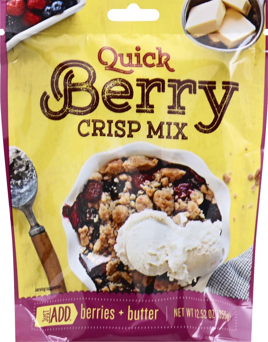 slide 4 of 12, Just ADD Quick Berry Crisp Mix 12.52 oz, 12.52 oz