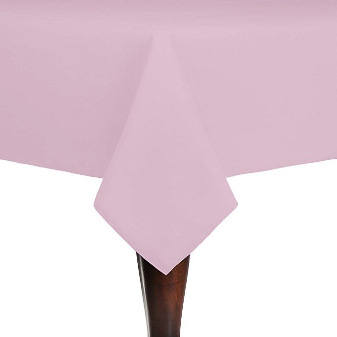 slide 1 of 1, Ultimate Textile Oblong Spun Polyester Tablecloth - Light Pink, 52 in x 70 in