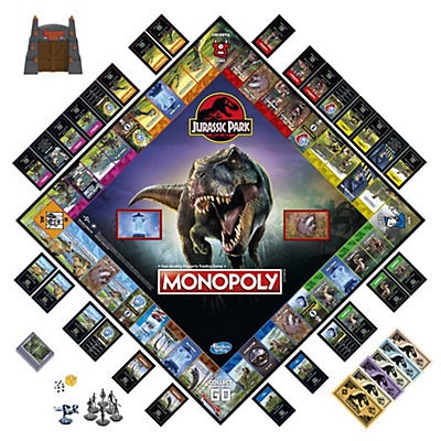 slide 1 of 1, Monopoly Jurassic Park Edition Board Game, 1 ct